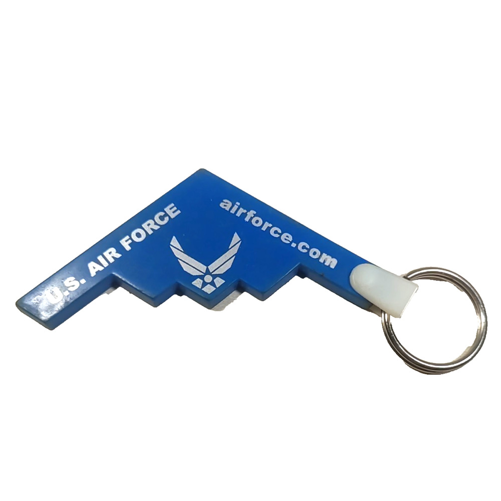 U S Air Force Rubber Plane Keychain